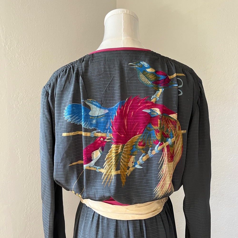 Dromy’s Gray and Pink Long Sleeve Dress